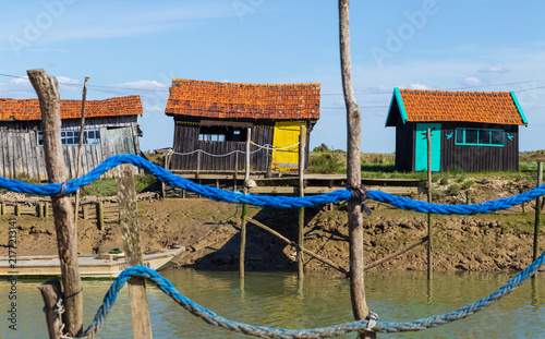Photography Cabanes ostréicoles sur le canal à La Tremblade - France