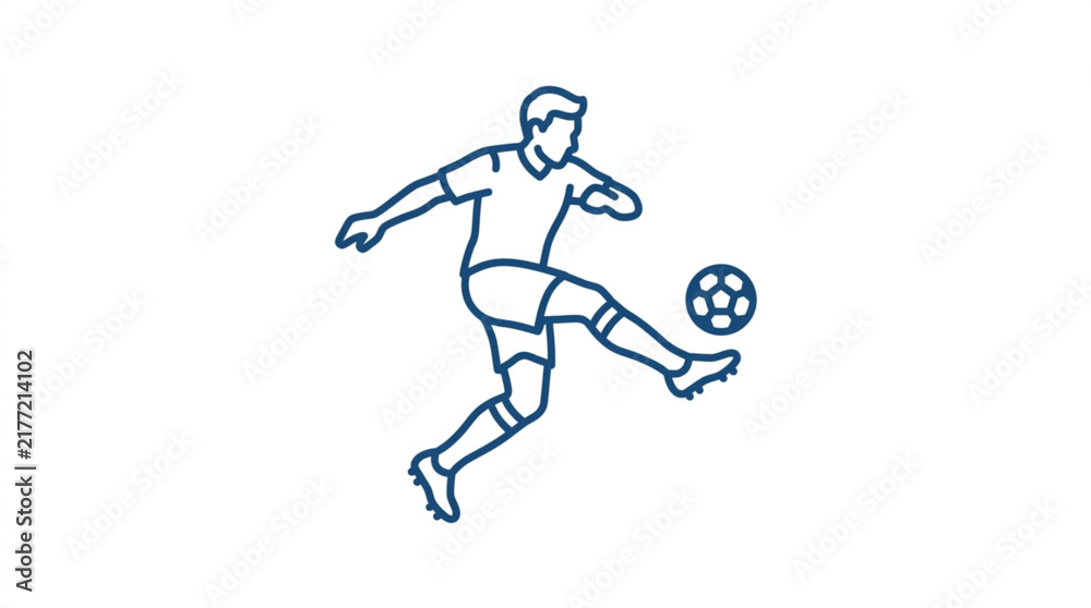 Fototapeta premium football player with ball