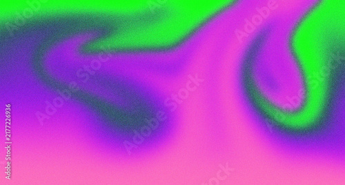 Fotografie Vibrant abstract background featuring flowing liquid gradients of neon green and