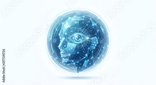 AI Facial Recognition Technology Concept