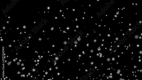 Gentle snow particles softly drifting downward perfect for holiday projects.