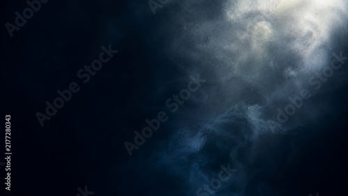 Dark stormy clouds in night sky