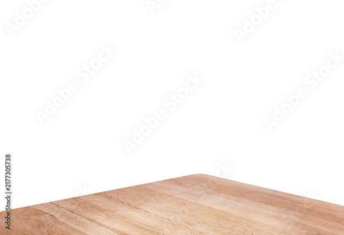 Perspective wood tabletop with copy space PNG transparent.