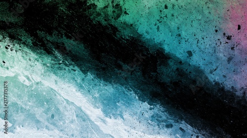 Vivid Abstract Texture Background with Colorful Splatters and Marble Effects