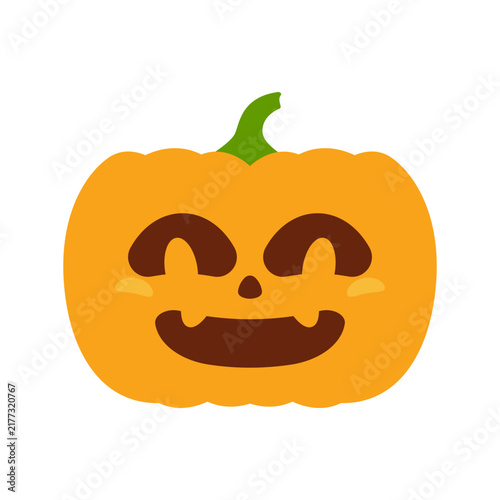 Cute Halloween Pumpkin 2D Vector Illustration