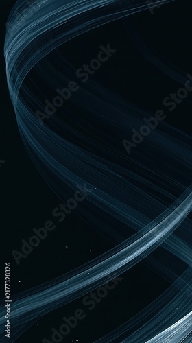 Dark blue Christmas background with flowing translucent ribbons, icy highlights and subtle particles, creating a sleek masculine backdrop for modern festive designs.