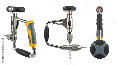 Hand Drill with Adjustable Grip and Steel Chuck for Precision Projects