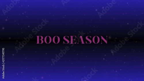 Boo Season Bold Typography Text Animation  video