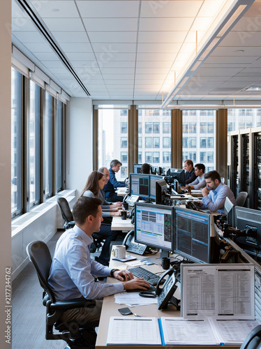 Obraz na płótnie IT Operations Team Supporting a Critical Ageing System