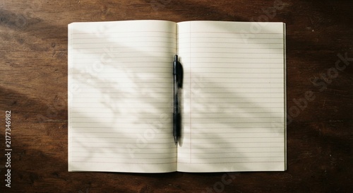 open book with blank pages