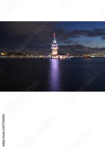 maiden islands(kiz kulesi) at night