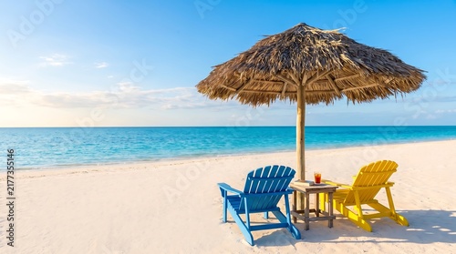 Eagle Beach Aruba, Tropical Caribbean Island with White Sand and Crystal Clear Turquoise Sea
