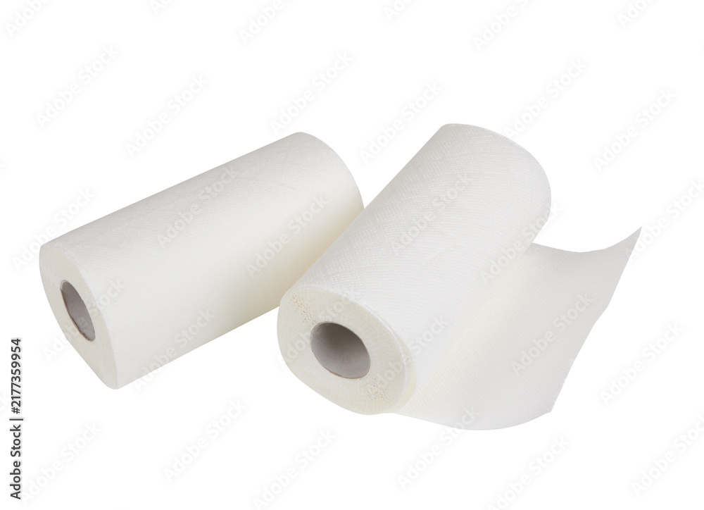 Fototapeta premium White paper towel rolls