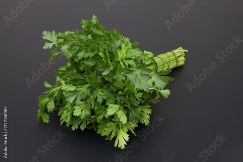 Parsley on black