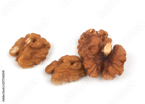 Naklejka Walnuts isolated on white
