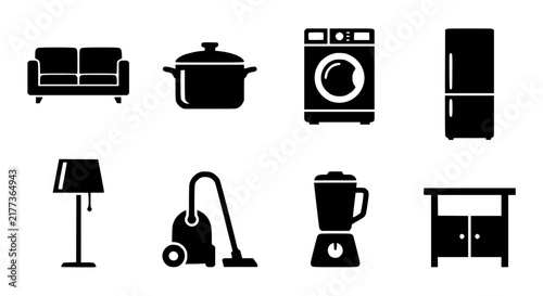 icon, vector, kitchen, oven, cooking, mixer, blender