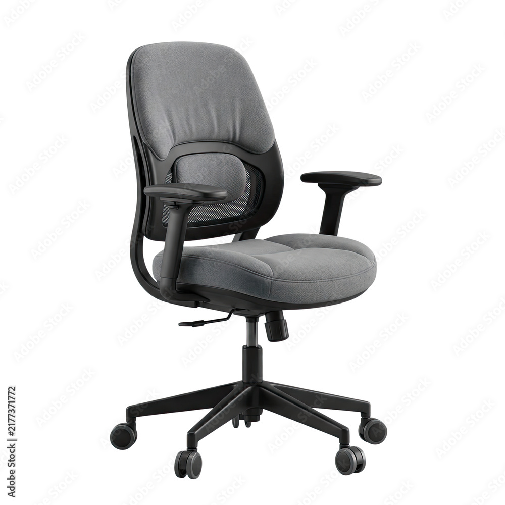 Obraz premium Modern Ergonomic Office Chair with Mesh Backrest and Adjustable Arms