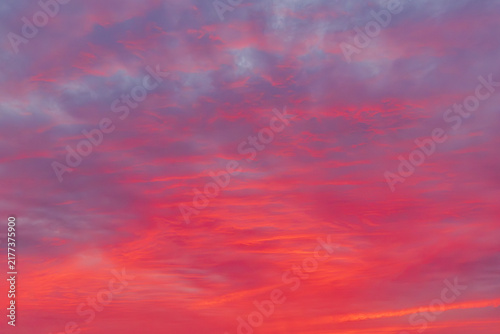 萌える夕空