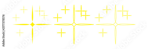 Twinkle Star icon. Twinkling star, shining burst. Christmas vector symbols isolated on white background.