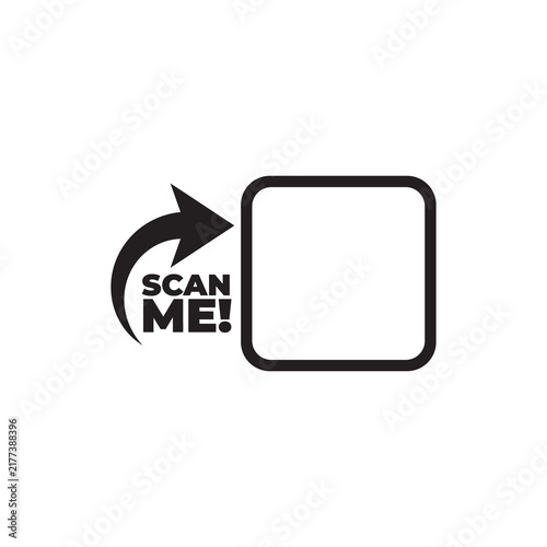 Scan QR code icon. Digital scanning qr code. QR code scan for smartphone. QR code for payment. Scan QR code symbol PNG