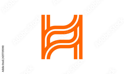 Cool Initial H Logo Illustration