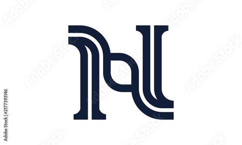 Custom Letter N Monogram Logo Design
