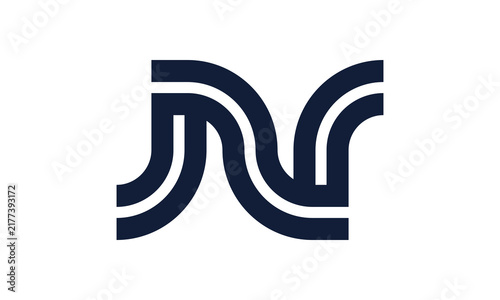 Stylish Letter N Logo Design