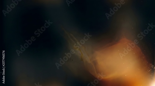 A cinematic abstract background featuring a vintage ember film wash effect with glowing warm light leaks and dark moody textures