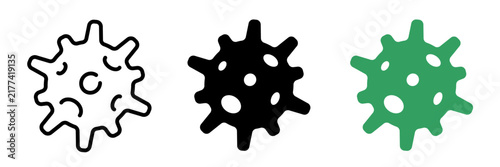 Obraz na płótnie Virus icon. Virus vector icon