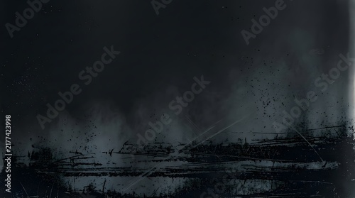 Abstract artistic background featuring dark graphite dust and abrasion textures creating a moody charcoal surface with subtle grey grit patterns