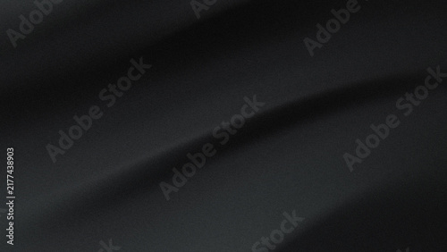 Smooth black fabric texture with soft waves and elegant folds