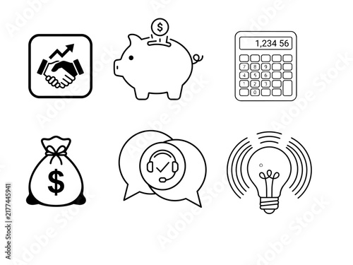 business icons set