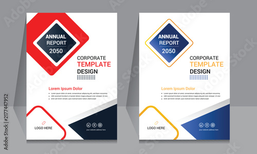 Foto Annual report corporate brochure template layout design