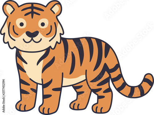 Bengal Tiger Clipart for Kids Design and Nursery Decor