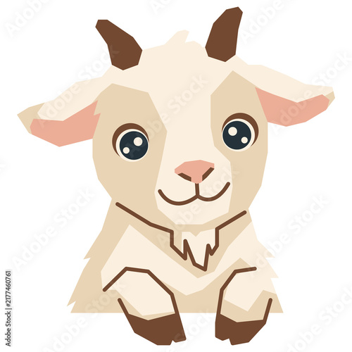2027 Year of the Goat Cute Baby Goat Character