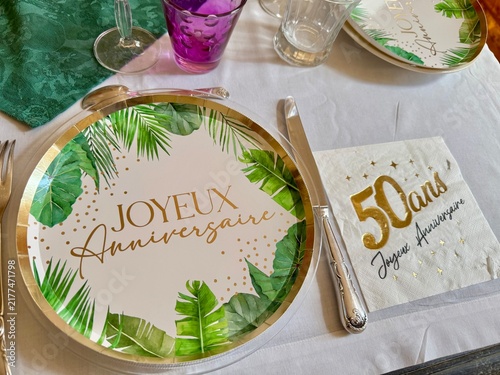 Fotografie repas anniversaire 50 ans