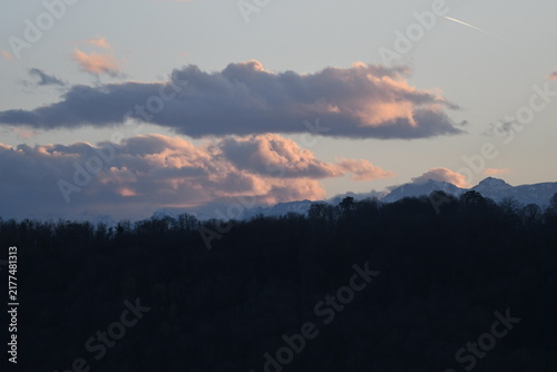 Foto Photo des Pyrénées au Soleil couchant