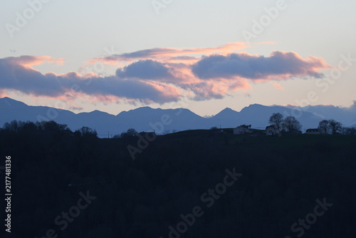 Photography Photo des Pyrénées au Soleil couchant