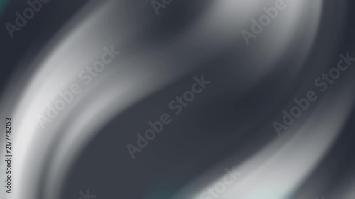 Abstract Swirling Dark Gray and Teal Background with Light Streaks.