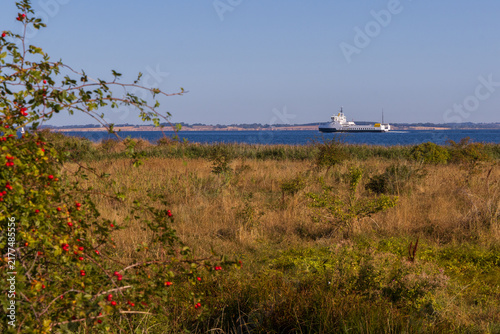 Maritime transport in the South Fyn Archipelago: Ferry on the route between Soby and Fynshav