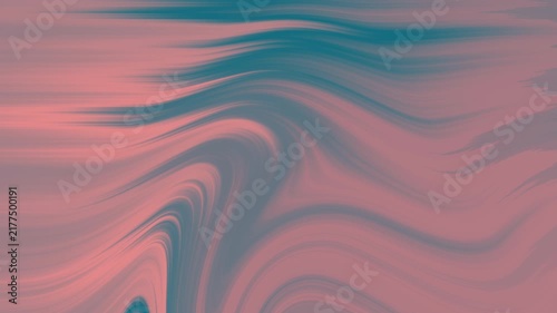 Abstract Swirling Fluid Motion with Pink and Teal Hues.