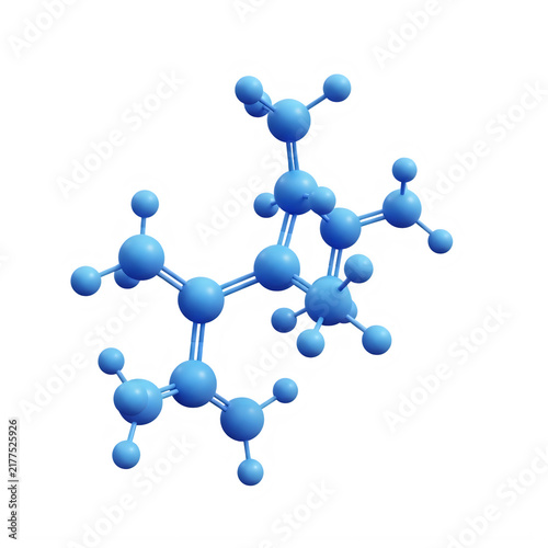 3d molecular structure of chemical compound illustration