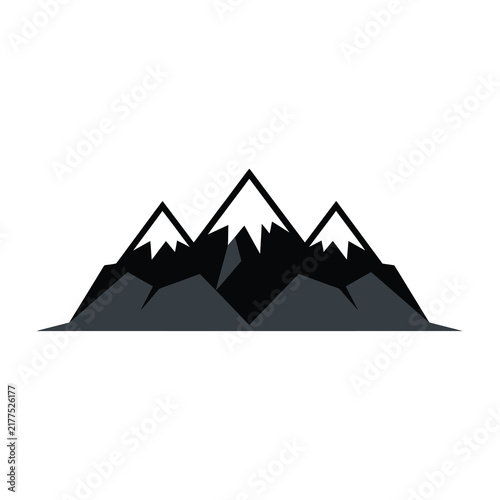 Mountain range silhouette landscape nature scenery peaks