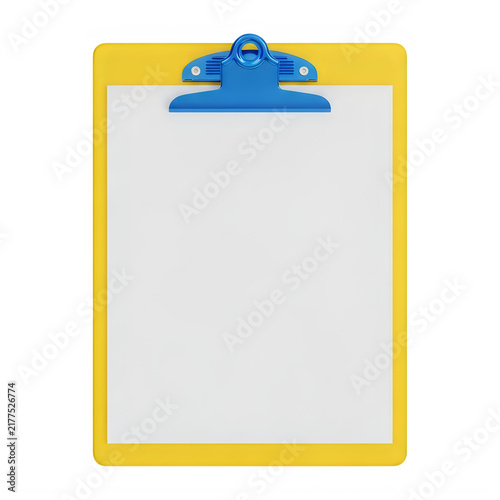 Clipboard with blank paper and pen icon