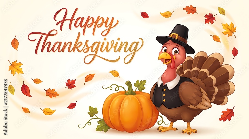 Naklejka premium Celebrating thanksgiving day with family and friends a time for gratitude delicious food and cherished memories together
