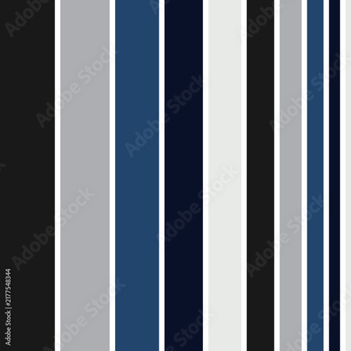 Dark Blue and Gray Minimalist Vertical Striped Pattern