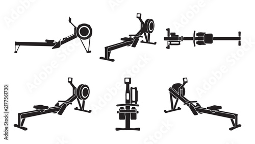 Rowing Machine Silhouettes from Multiple Perspectives for Fitness Design