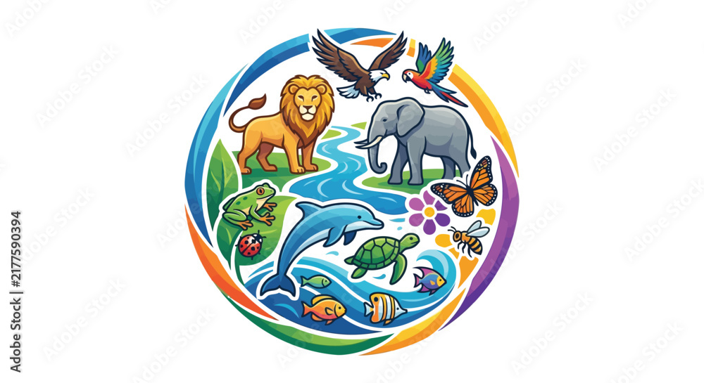 Fototapeta premium Different Animals 