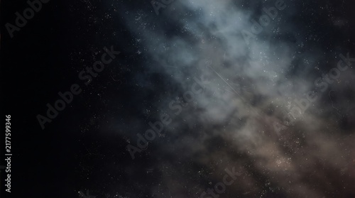 Smoky gradient with analog film noise and heavy vintage texture overlay