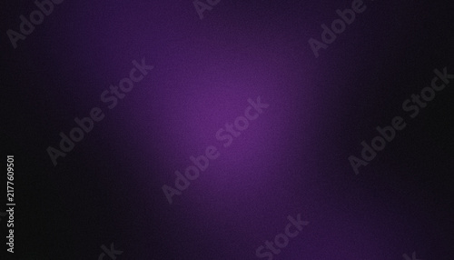 Abstract gradient background panoramic dark style with central glowing purple and plum light beam and grainy texture